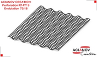 Acianov tole perforee ondulee R14T19 v