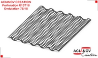 Acianov tole perforee ondulee R15T18 v