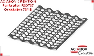 Acianov tole perforee ondulee R30T37 v