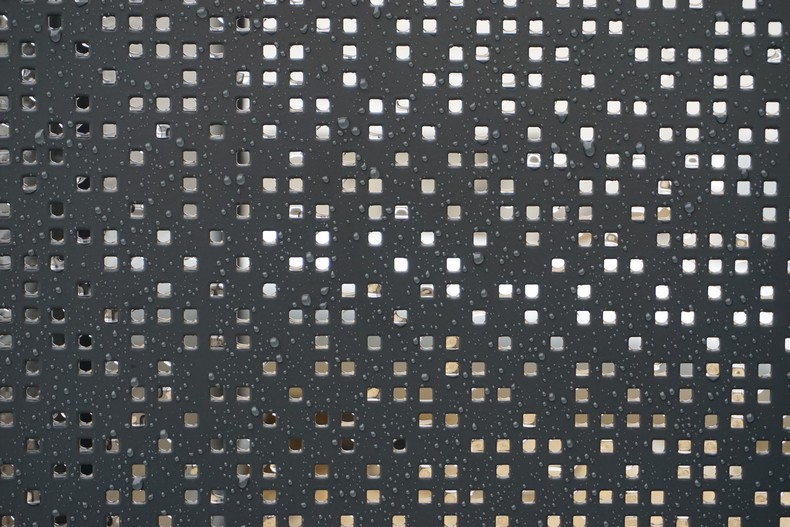 tole perforee decorative pixel fougeres 8