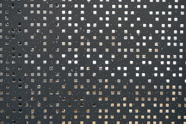 tole perforee decorative pixel fougeres 8