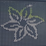 portail fleur acianov creation perforation decorative vignette